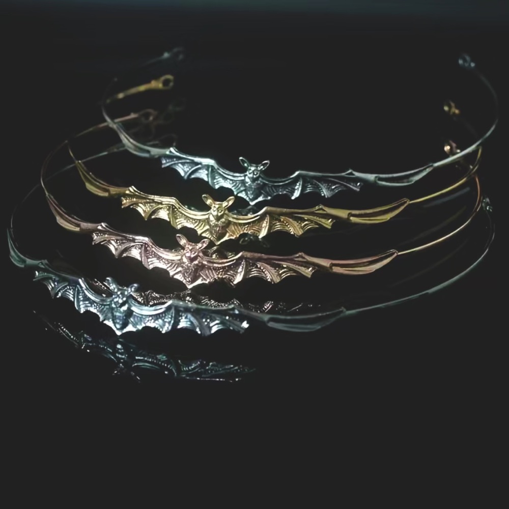 Metal Bat Thin Headband Crown